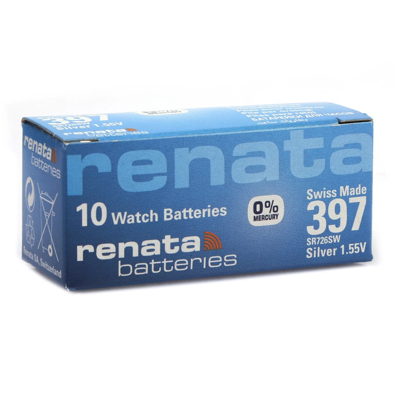397 SR726SW 1.55V Alkalin Saat Pili 10 Adet