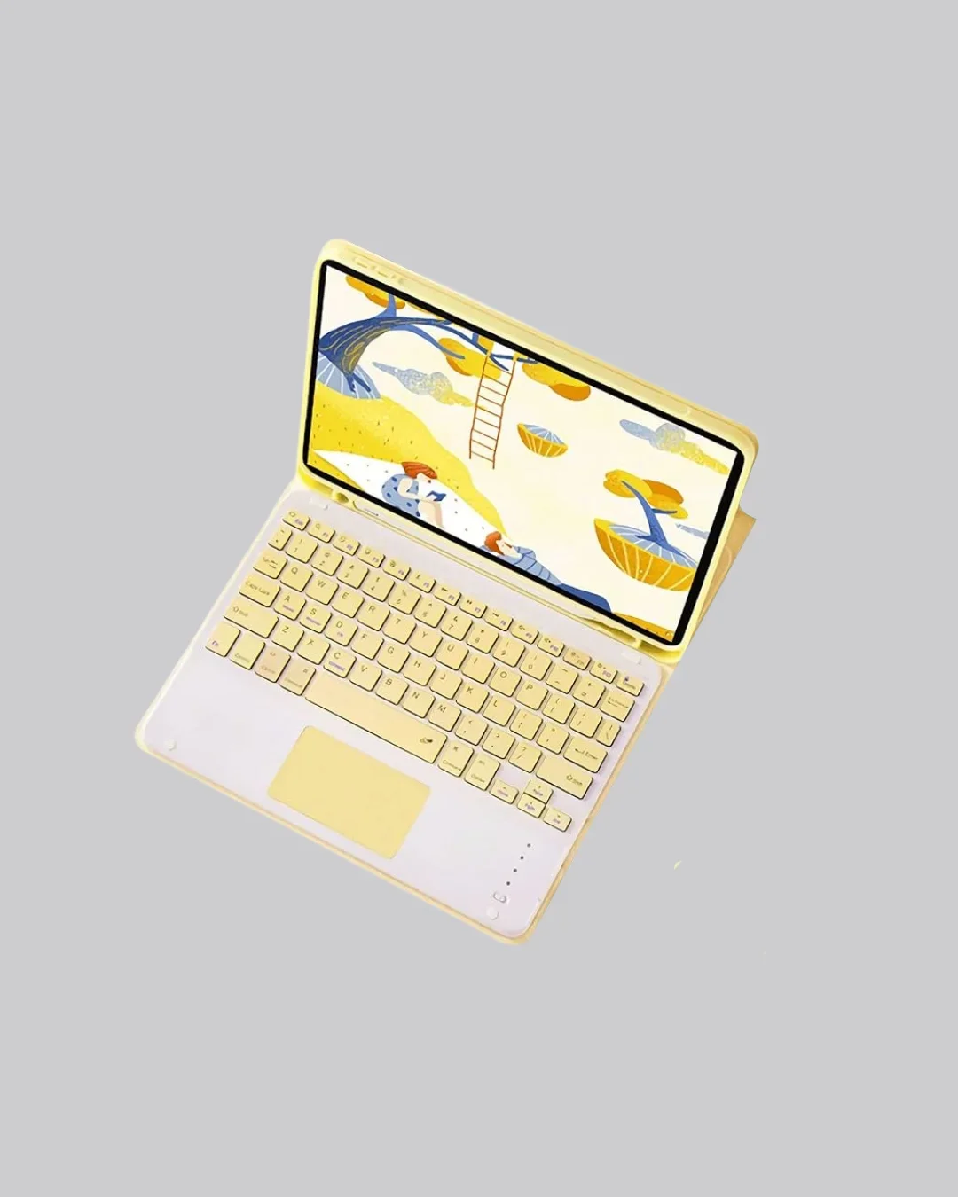 Bluetooth Kablosuz Klavye – İnce Slim Model, Tablet ve Akıllı TV Uyumlu, Sessiz Tuşlu Taşınabilir Klavye görsel 5