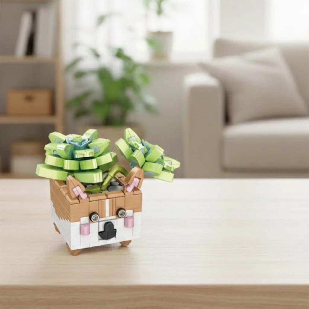 P655016 Hayvan Saksıları Buket Setleri 336 Parça Block Oyuncak görsel 2
