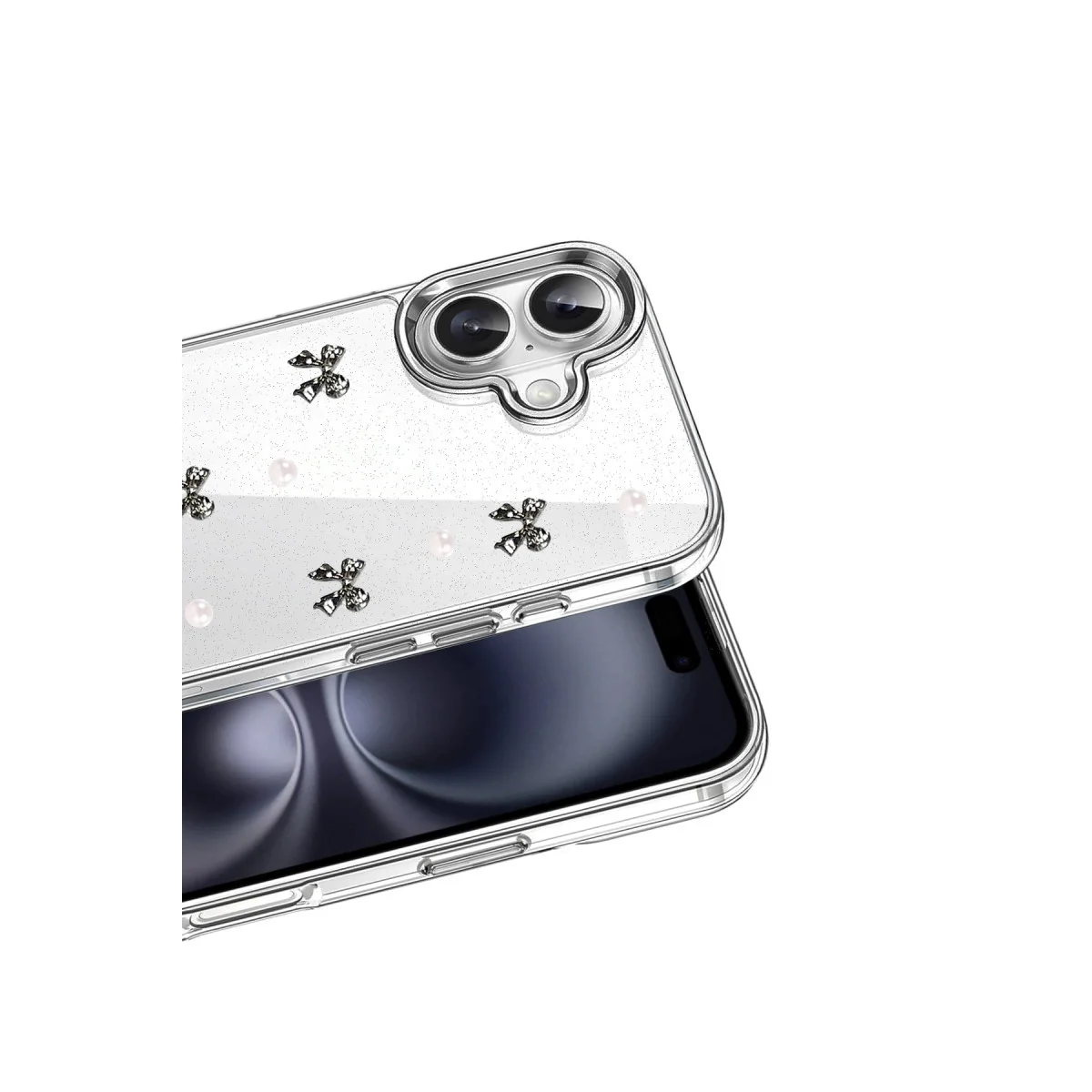 Apple İphone 17 Fiyonk Desenli Kapak - Desen 8 görsel 2