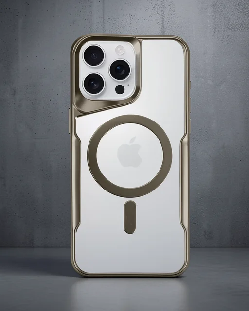 Apple İphone 16 Pro Max Kılıf Boyi Magsafe Silikon Kapak - Çöl Titanyum
