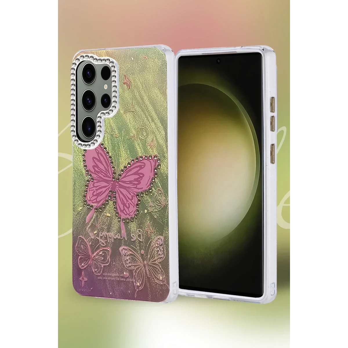Samsung Galaxy S25 Ultra Kılıf Blade Aynalı Desenli Kapak - Desen 7 görsel 2