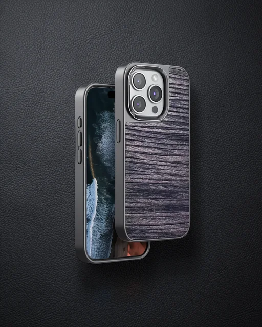 Venco Apple İphone 14 Pro Max Wave Kapak - Kahverengi