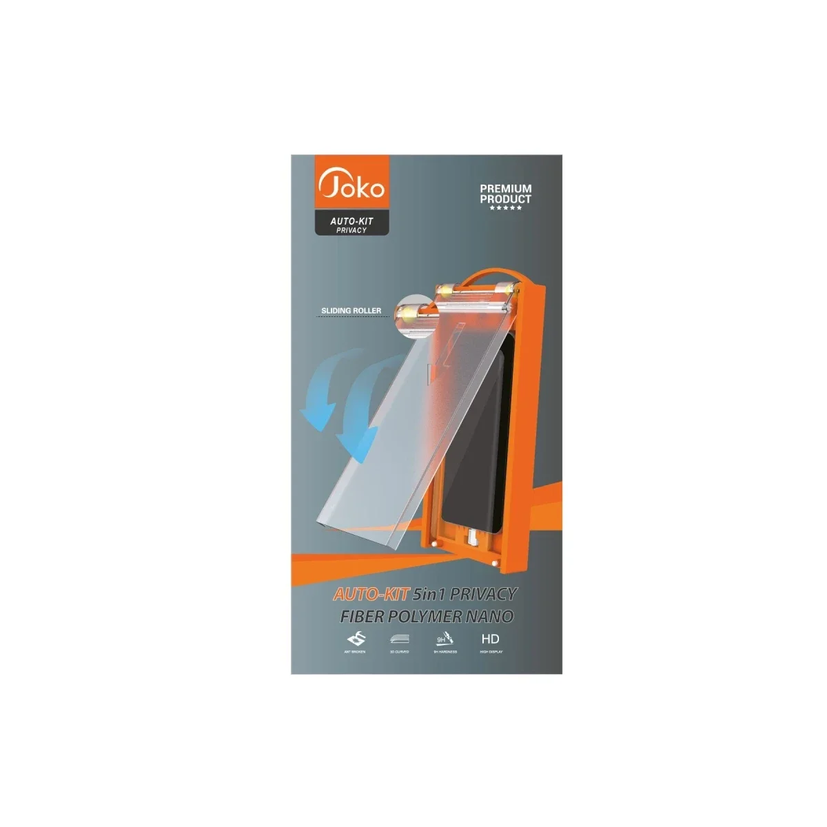 Joko Samsung Galaxy S22 AutoKit 5in1 Fiber Hayalet Polymer Nano Ekran Koruyucu