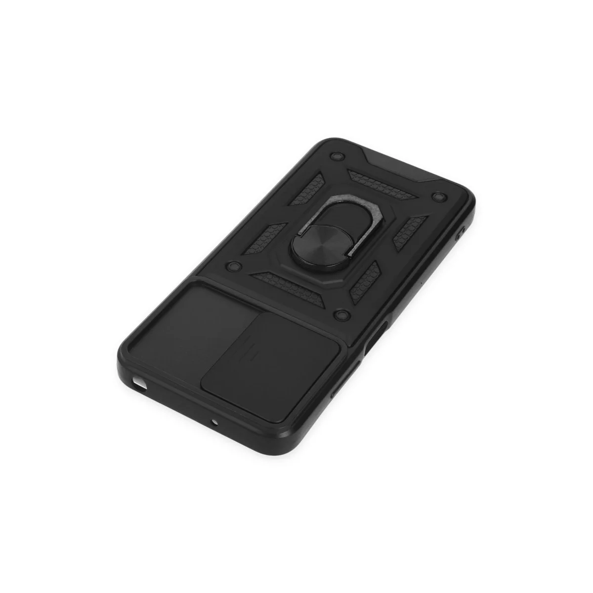 Xiao Poco M5 Kılıf Pars Lens Yüzüklü Silikon - Siyah görsel 4