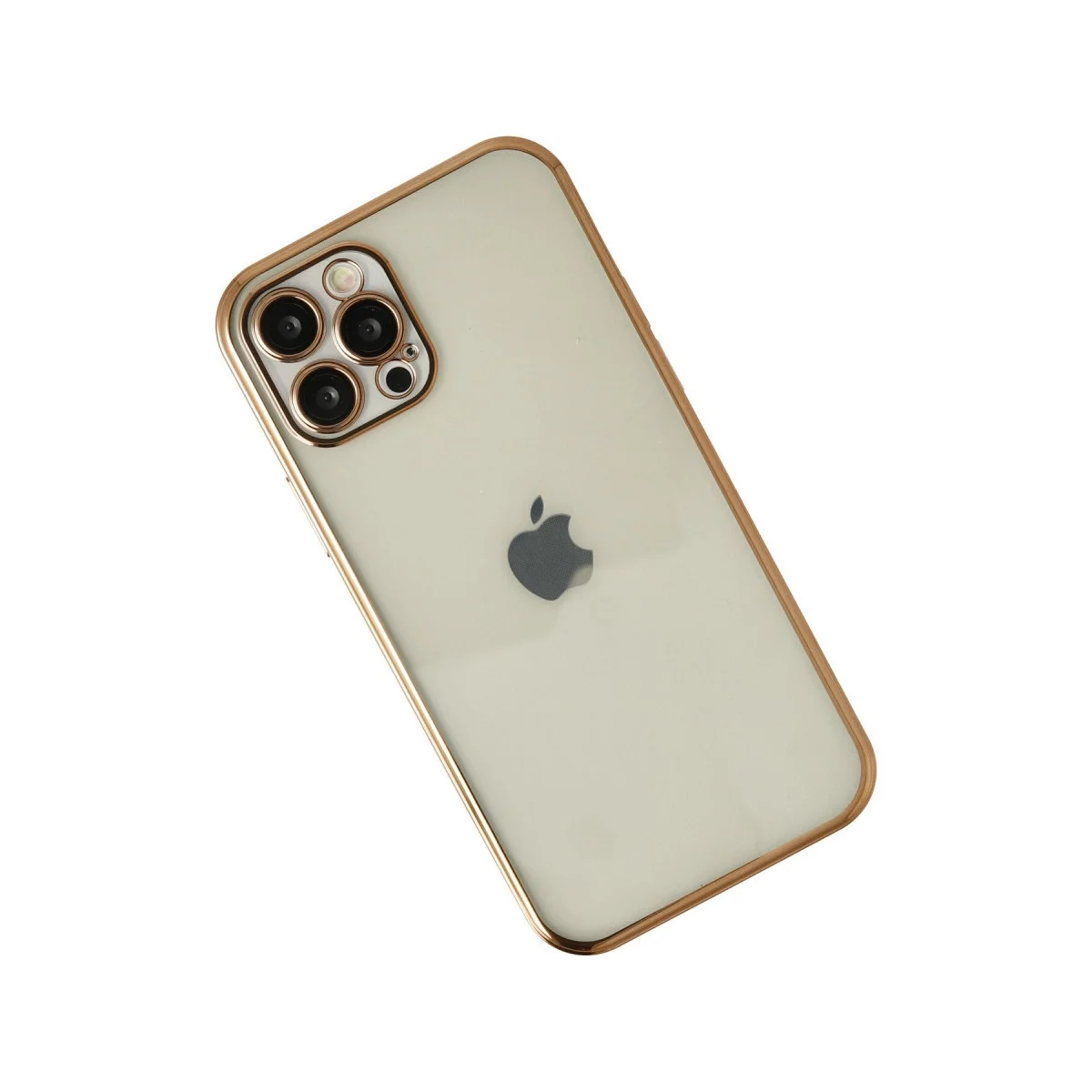 Apple İphone 12 Pro Kılıf Razer Lensli Silikon - Gold görsel 2