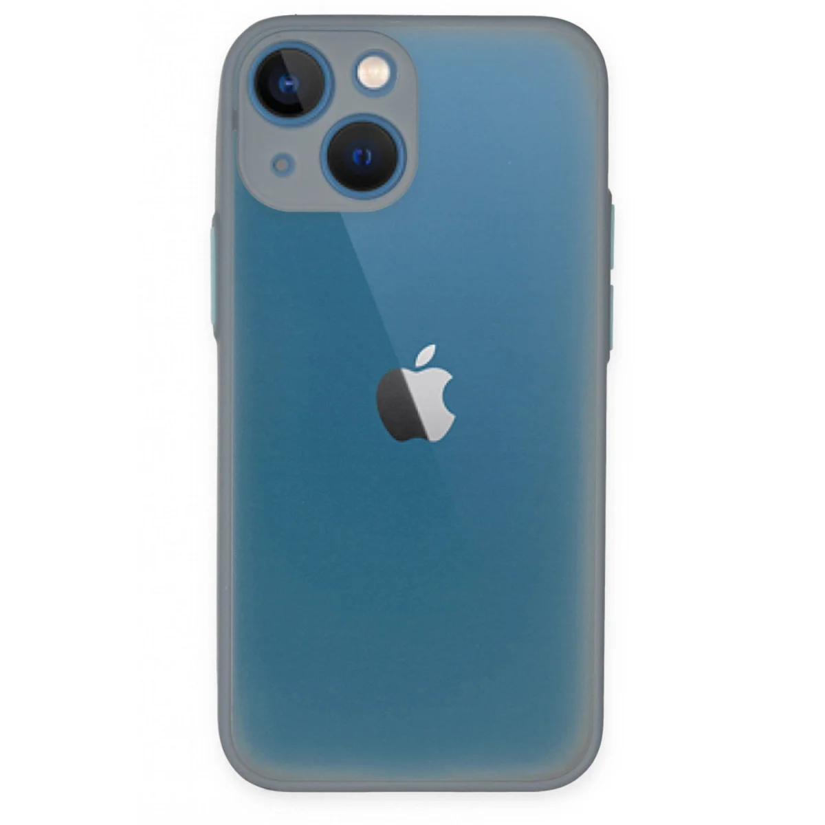 Apple İphone 15 Plus Kılıf Montreal Silikon Kapak - Gri