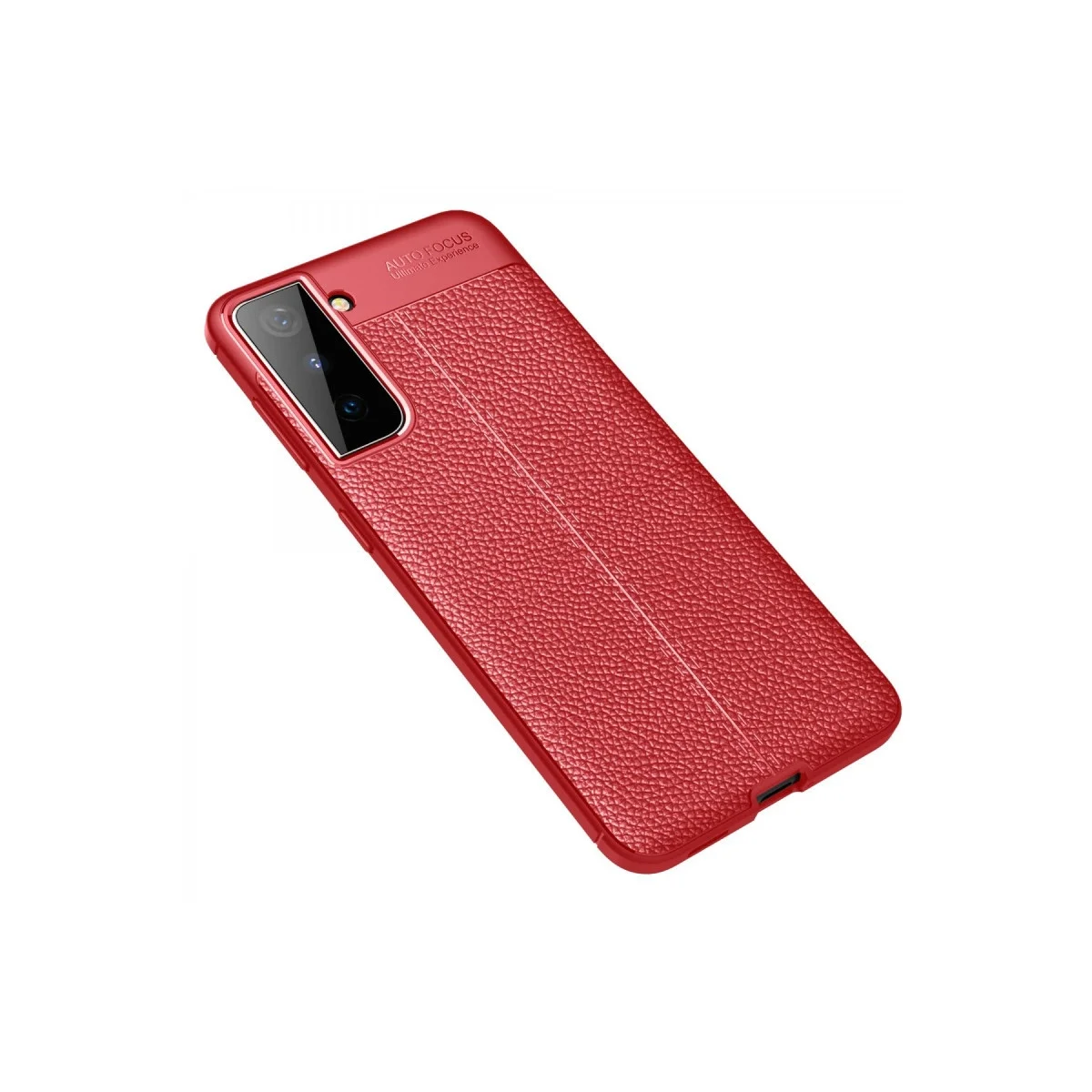 Samsung Galaxy S21 Plus Kılıf Auto Focus Kapak - Kırmızı görsel 2
