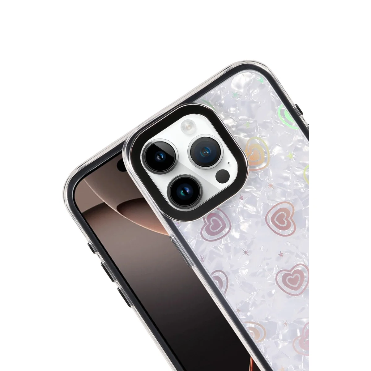 Apple İphone 16 Pro Max Lumi Desenli Kapak - Siyah görsel 2