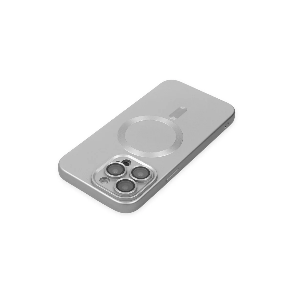 Apple İphone 14 Pro Kılıf Moshi Lens Magneticsafe Silikon - Gümüş görsel 5