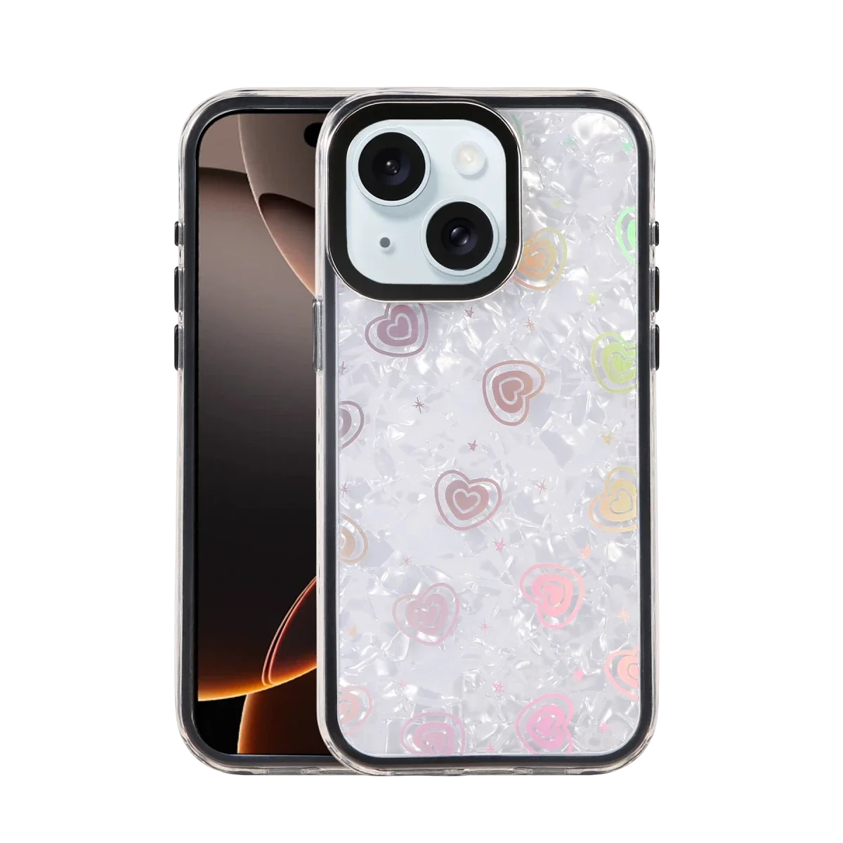 Apple iPhone 14 Lumi Desenli Kapak - Siyah