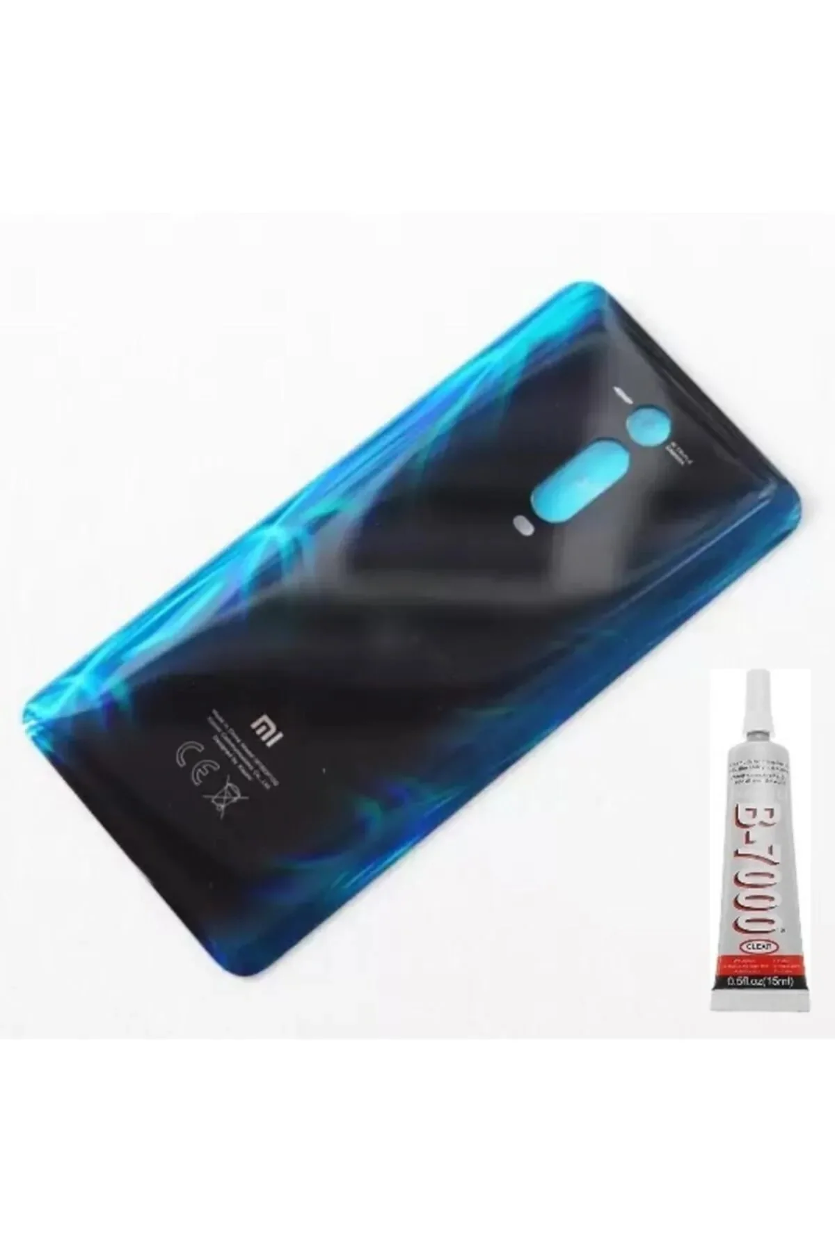 Mi 9T Arka Pil Kapağı ve (B7000 15 ML) Yapıştırıcı görsel 3