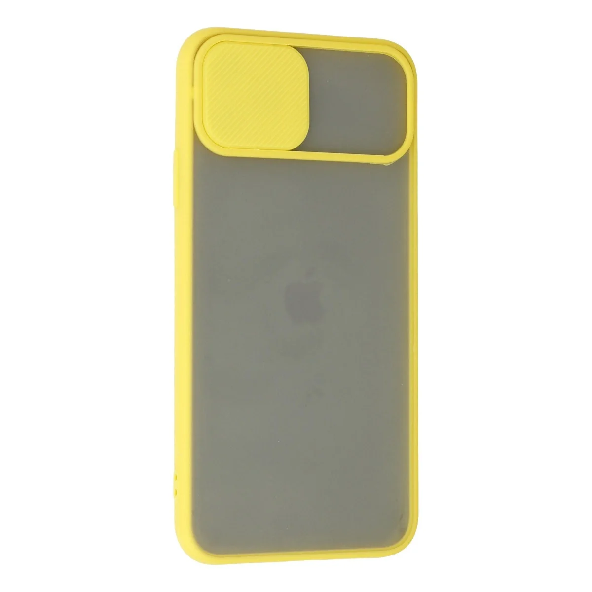 Apple İphone 11 Pro Max Kılıf Palm Buzlu Kamera Sürgülü Silikon - Sarı görsel 3