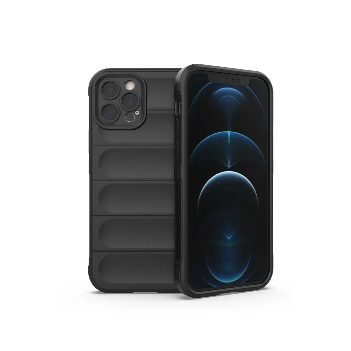 Apple iPhone 12 Pro Kılıf Optimum Silikon - Siyah