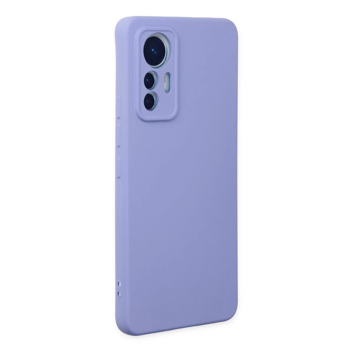 Xiaomi Mi 12 Lite Kılıf Nano İçi Kadife Silikon - Lila görsel 2