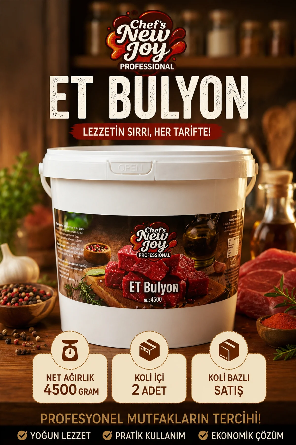 Et Bulyon 4500 G X 2 Adet - 1 Koli (Koli Bazlı Avantaj Paketi)