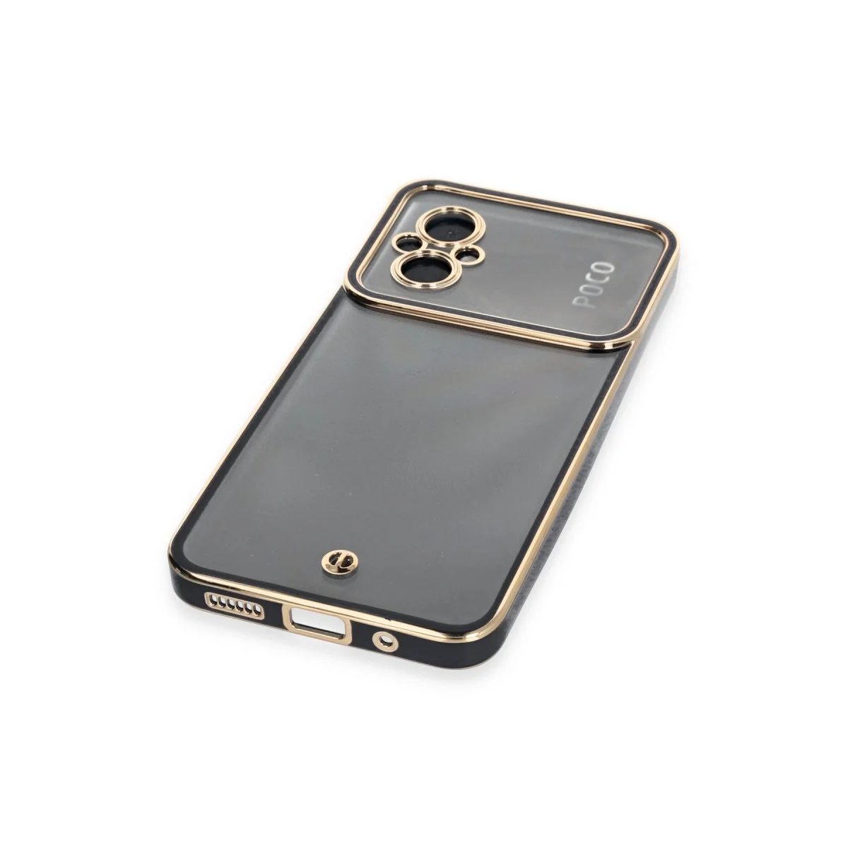 Xiaomi Poco M5 Kılıf Liva Lens Silikon - Siyah görsel 4