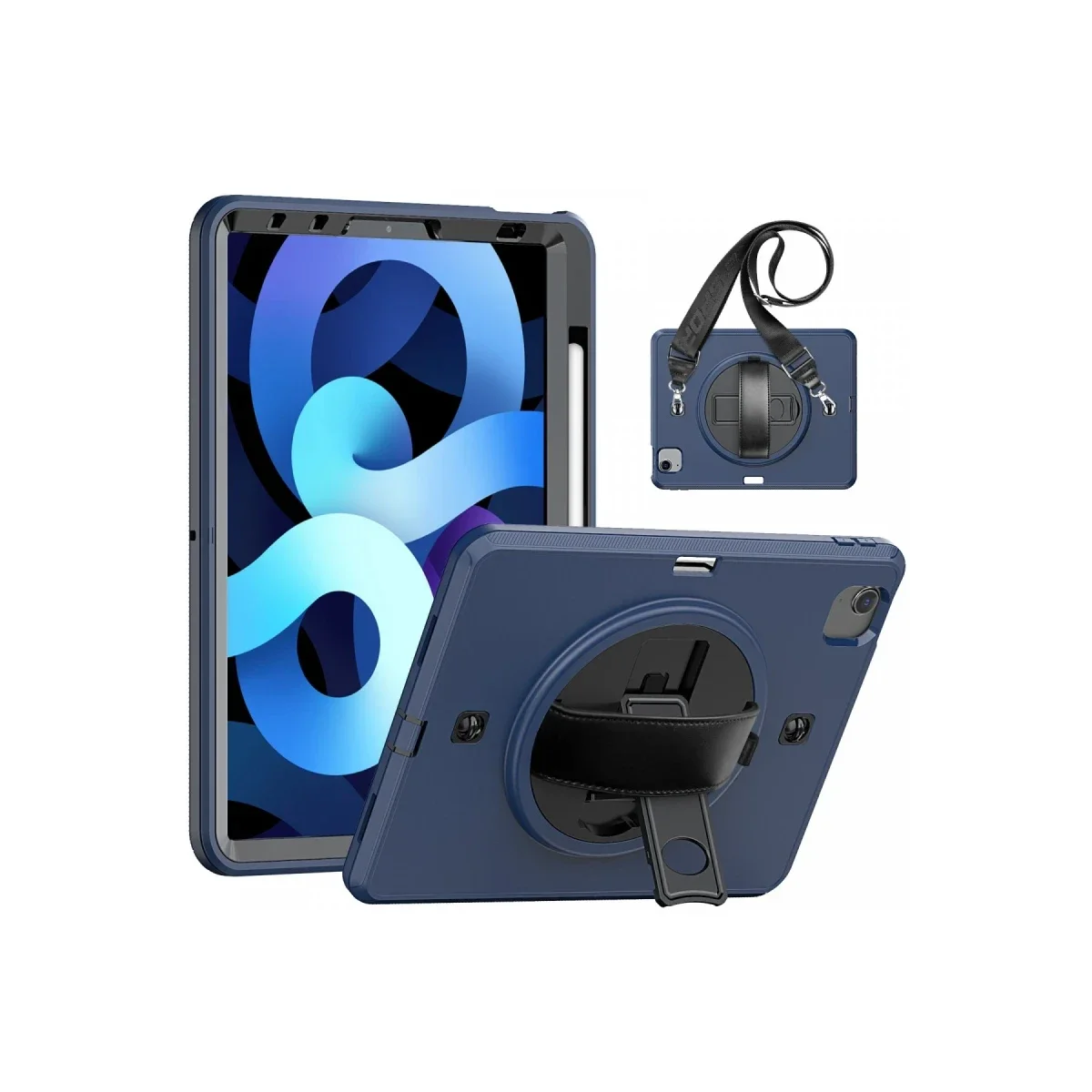 Apple iPad Pro 11 (2020) Kılıf Strap-C Otterbox Tablet Kapak - Lacivert