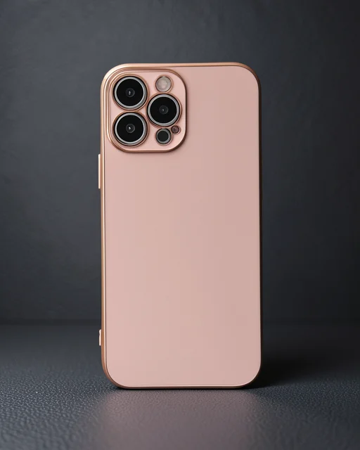 Apple İphone 15 Pro Max Kılıf Volet Silikon - Pembe