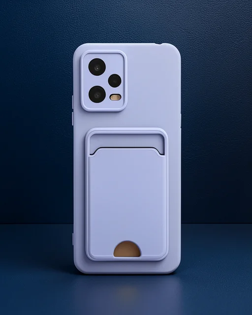 Xiaomi Redmi Note 12 4g Kılıf Kelvin Kartvizitli Silikon - Lila