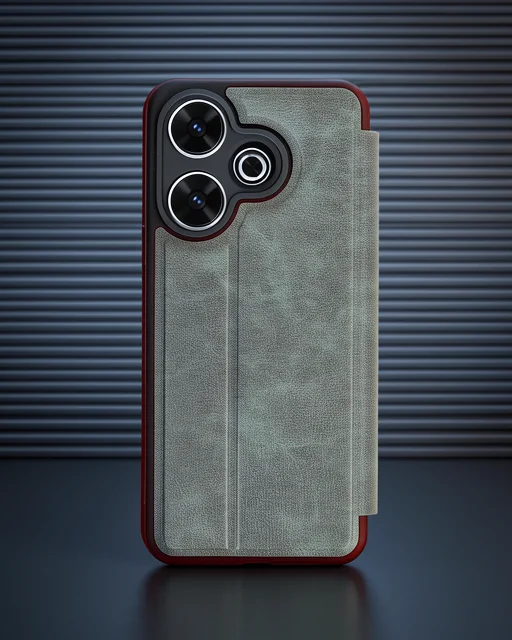 Xiaomi Redmi 13 4g Kılıf Flip Cover - Koyu Yeşil