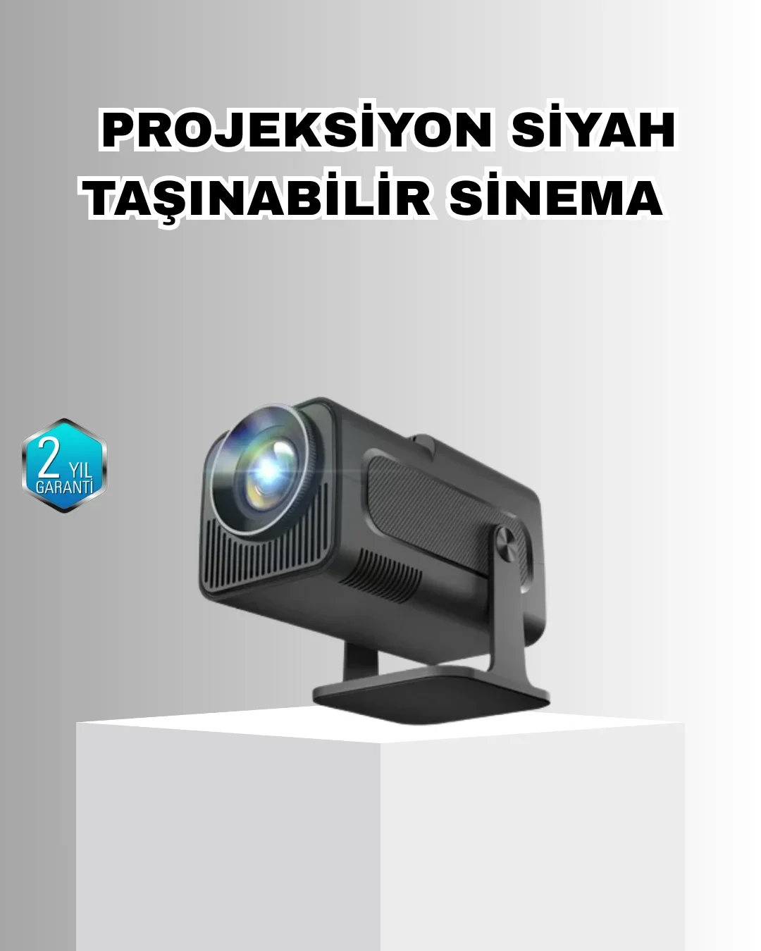 Taşınabilir Akıllı Projeksiyon HD USB Uyumlu Oyun Destekli Kompakt