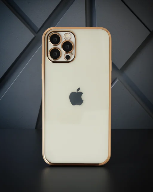 Apple İphone 12 Pro Kılıf Razer Lensli Silikon - Gold
