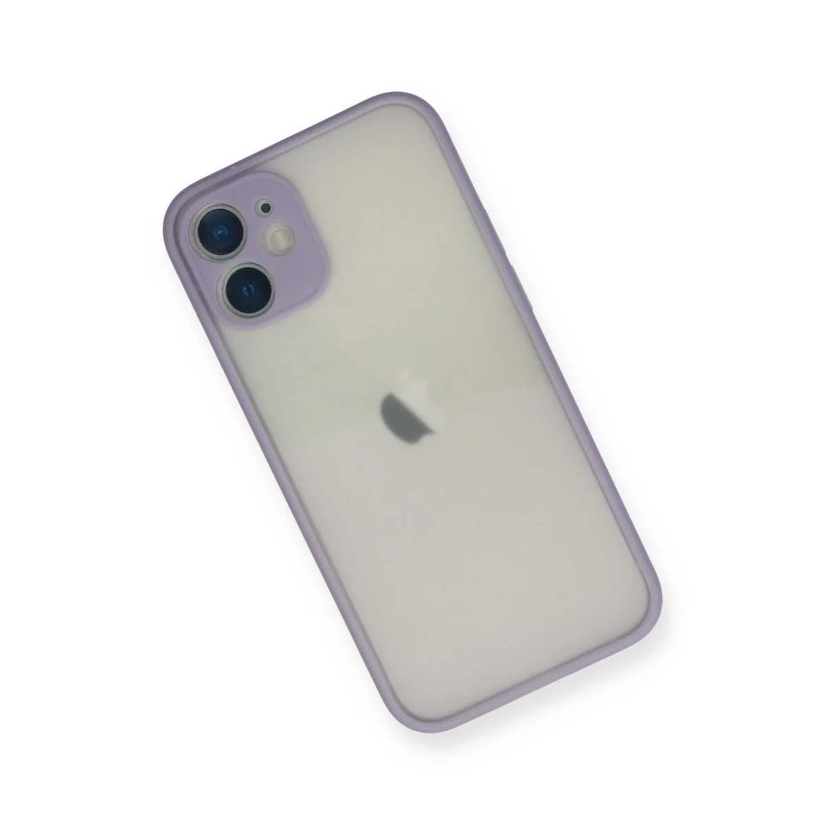 Apple İphone 11 Pro Max Kılıf Montreal Silikon Kapak - Mor görsel 3