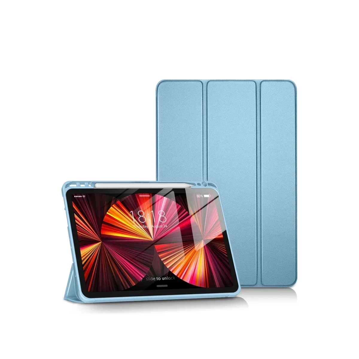 Apple iPad Pro 11 (2024) Kılıf Tablet Smart Kılıf - Mavi görsel 2