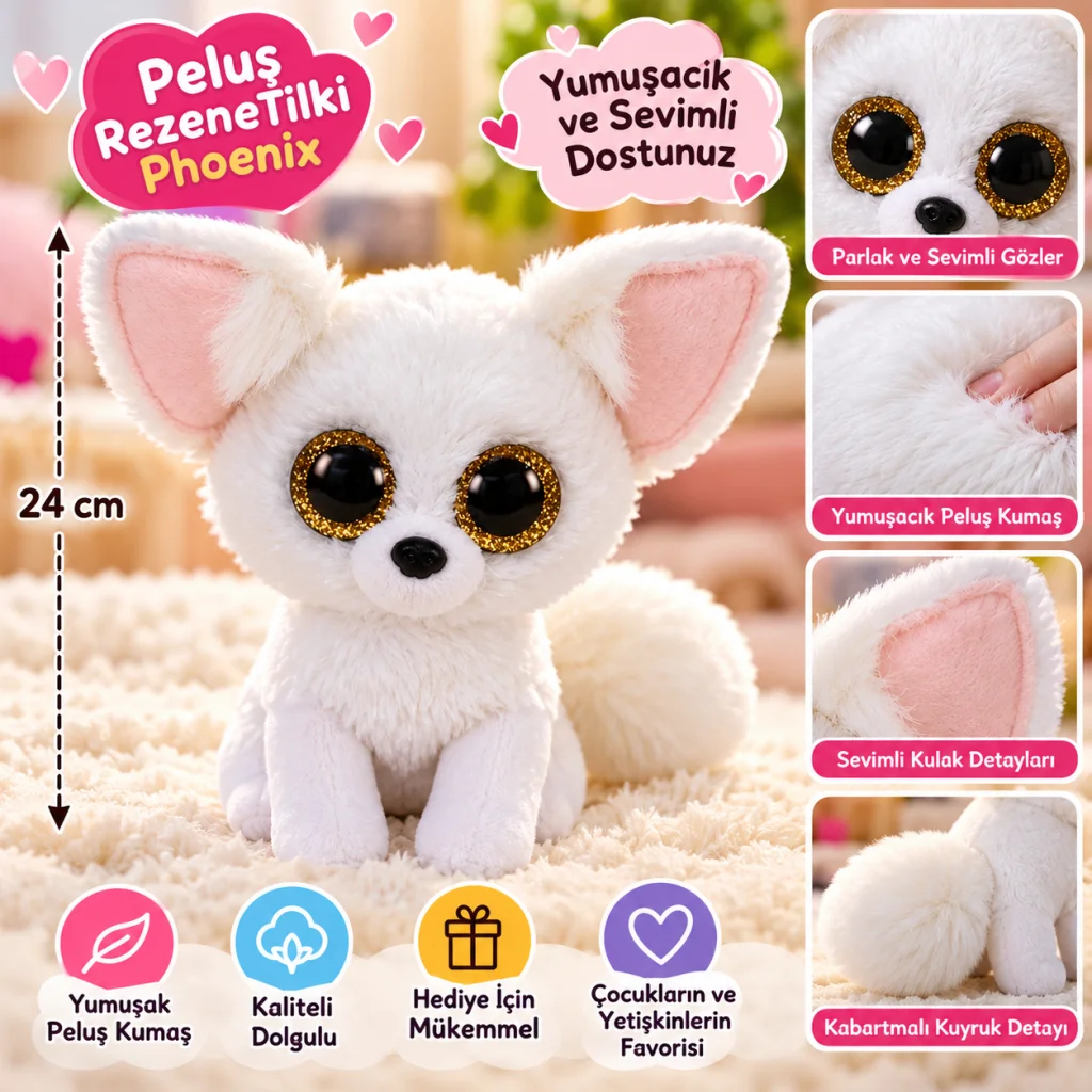 Peluş RezeneTilki Phoenix 24 cm
