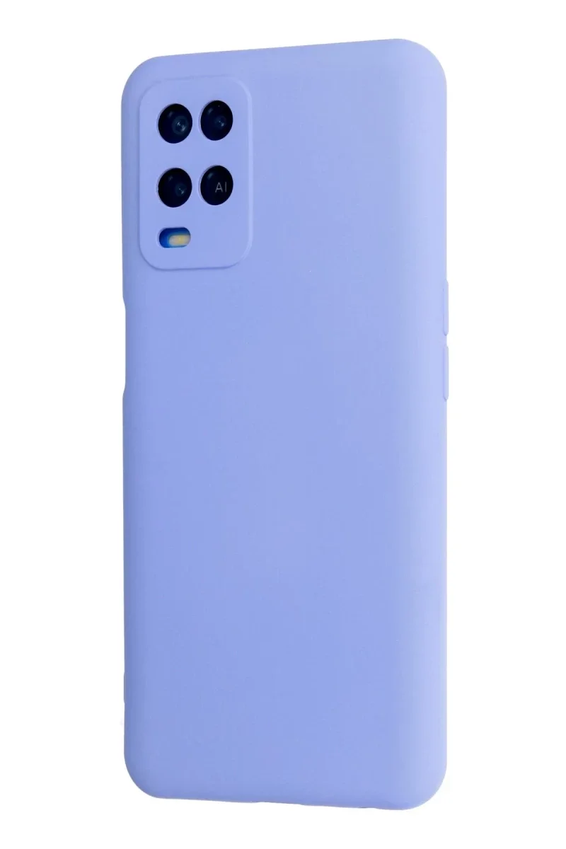 Oppo A54 4G Kılıf Nano içi Kadife Silikon - Lila görsel 3