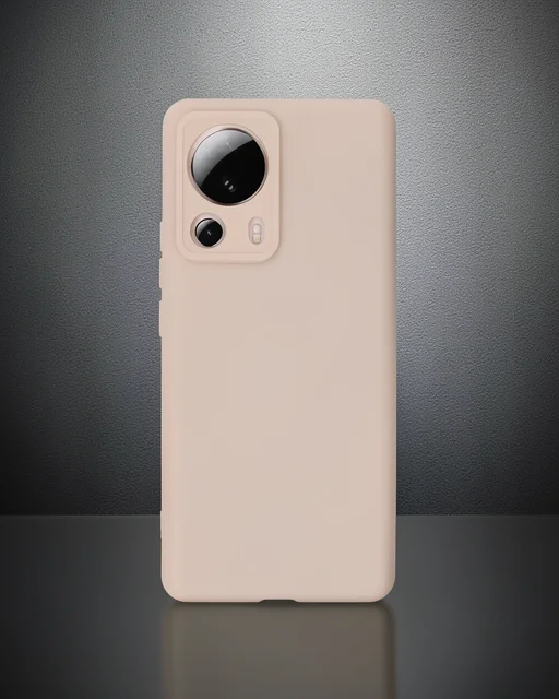 Xiaomi Mi 13 Lite Kılıf Nano İçi Kadife Silikon - Pudra