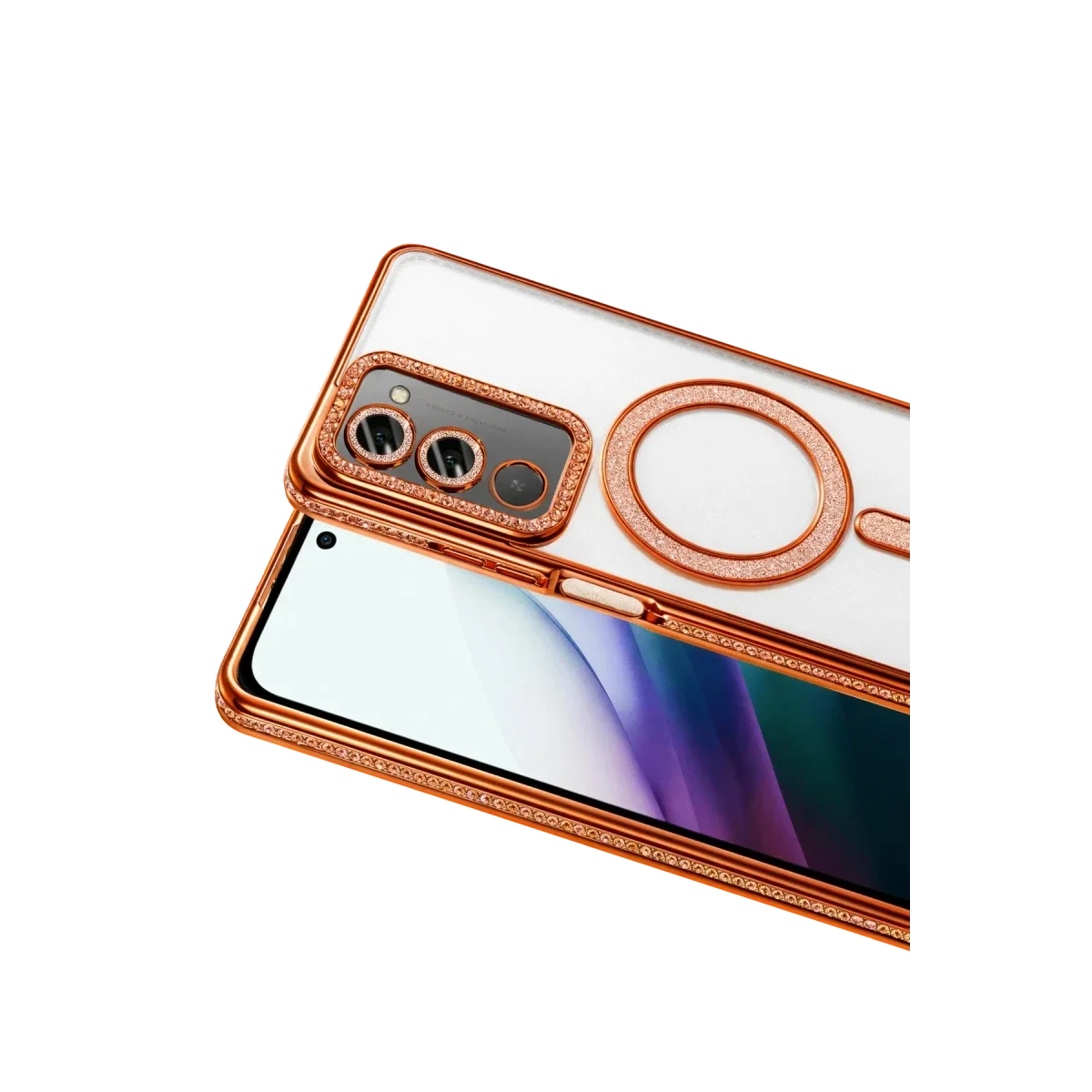 Xiaomi Redmi 15 4G Joke Simli Magneticsafe Kılıf - Turuncu görsel 2