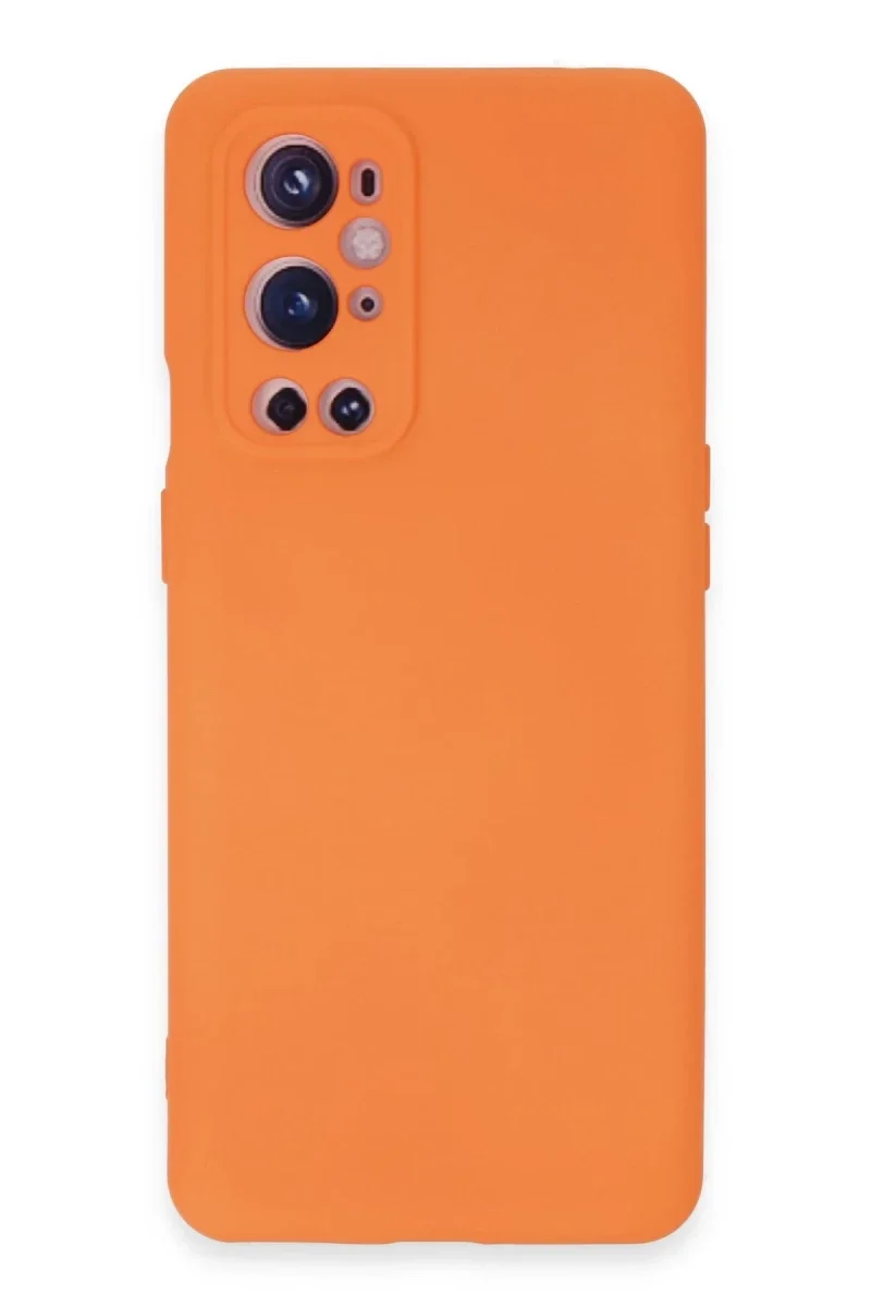 One Plus 9 Pro Kılıf Nano içi Kadife Silikon - Turuncu