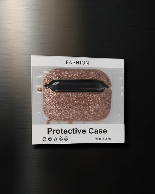 Apple Airpods Pro (1.nesil) Spell Simli Kılıf - Rose Gold