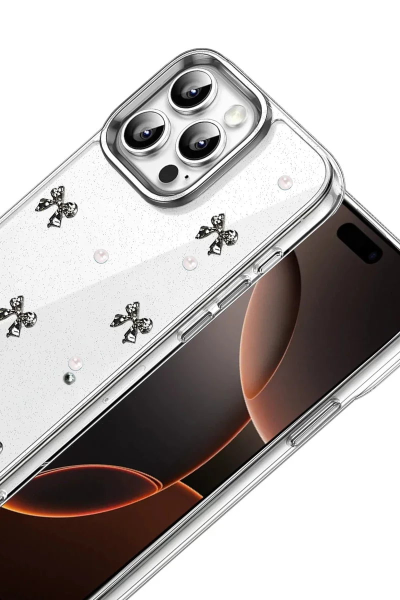 Apple iPhone 14 Pro Max Fiyonk Desenli Kapak - Desen 8 görsel 2