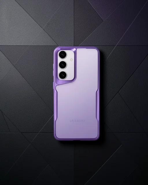 Samsung Galaxy A55 5g Kılıf Boyi Silikon Kapak - Derin Mor