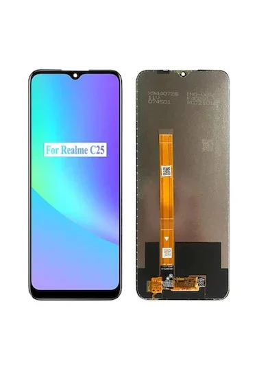 Realme C25 Dokunmatik Ekran (Siyah) görsel 2