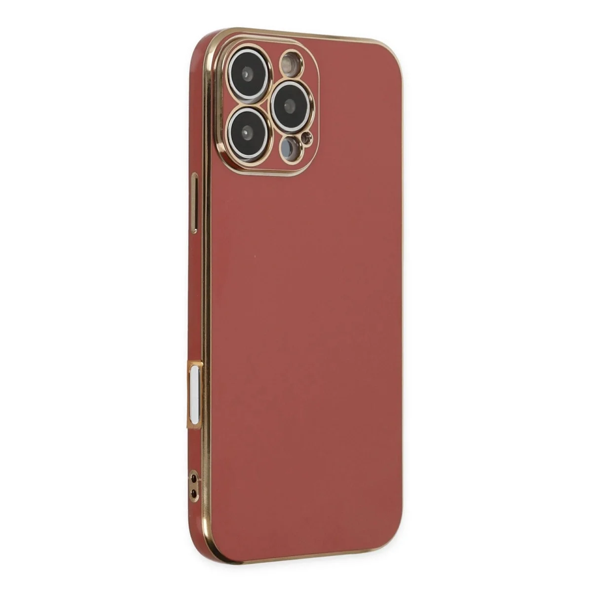 Apple İphone 16 Pro Max Kılıf Volet Silikon - Kırmızı