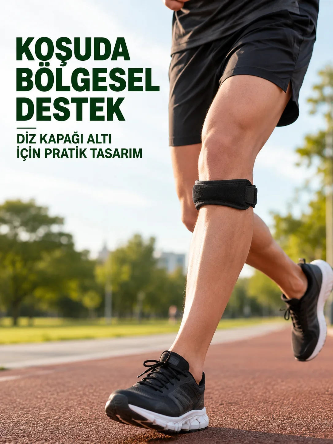 iz Altı Tendon Destek Bandı Ayarlanabilir Cırtlı Sporcu Bandı