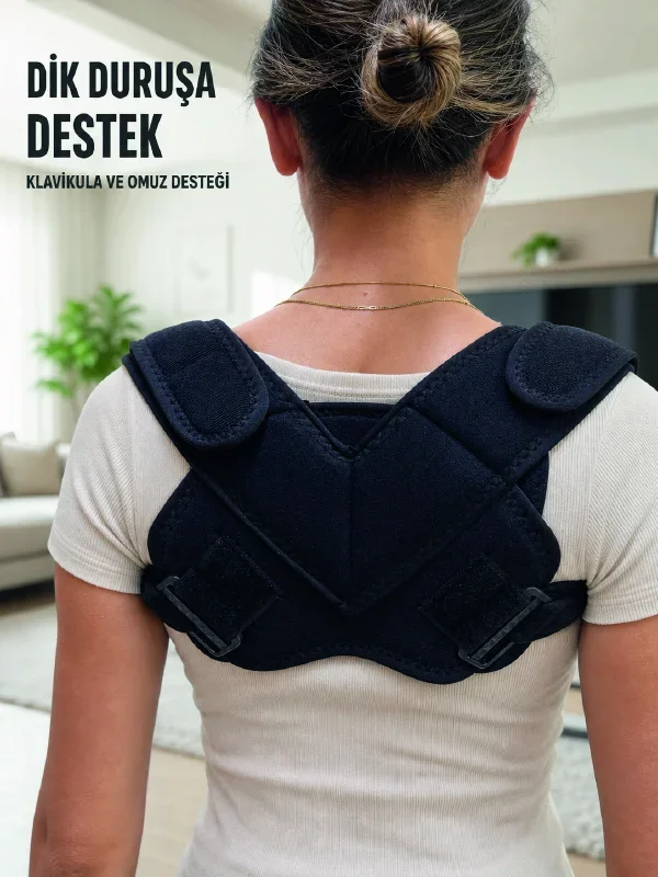 Klavikula Destekleyici Bandaj Ayarlanabilir Omuz ve Sırt Duruş Desteği