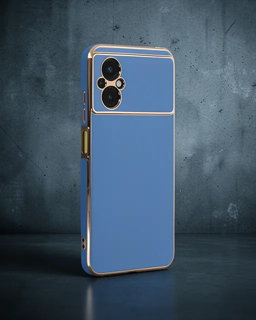 Xiaomi Poco M5 Kılıf Volet Silikon - Mavi