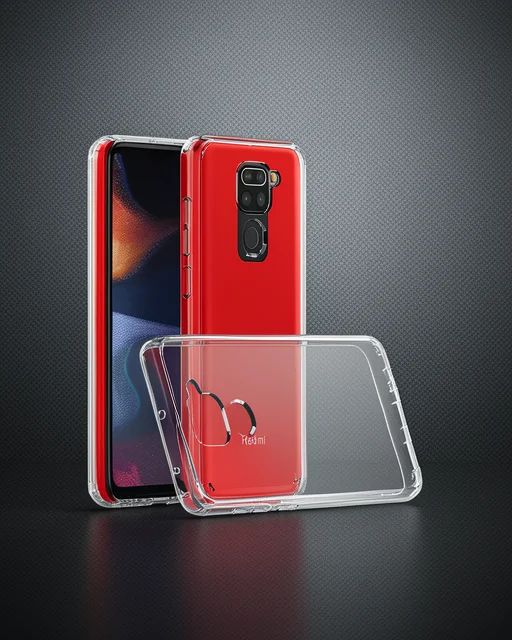 Xiaomi Redmi Note 9 Kılıf Lüx Şeffaf Silikon - Şeffaf