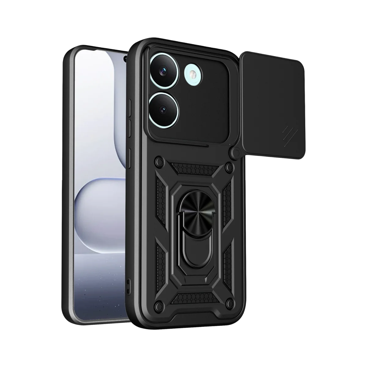 Xiaomi Poco X8 Pro Pars Lens Yüzüklü Silikon - Siyah