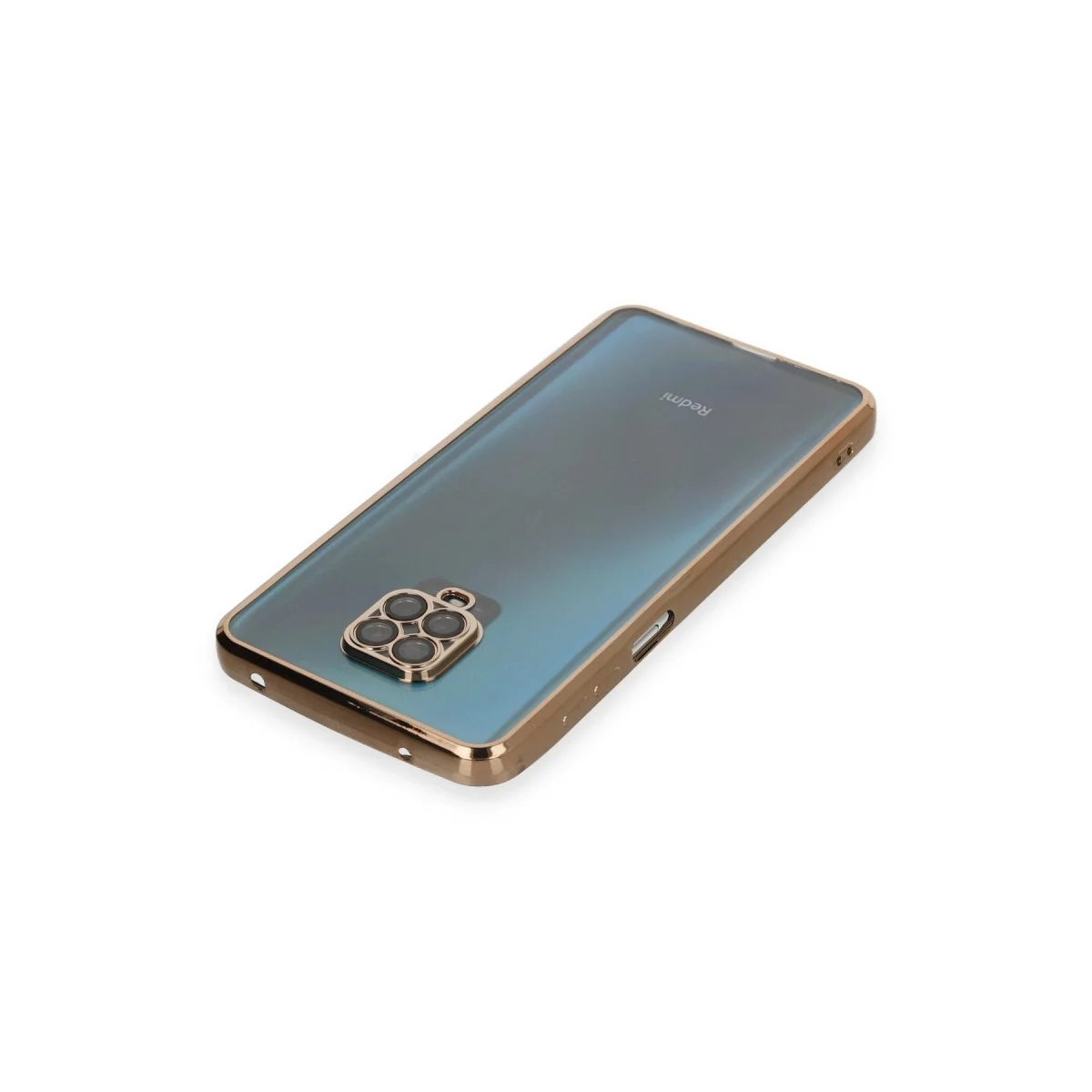 Xiaomi Redmi Note 9 Pro Kılıf Razer Lensli Silikon - Gold görsel 3