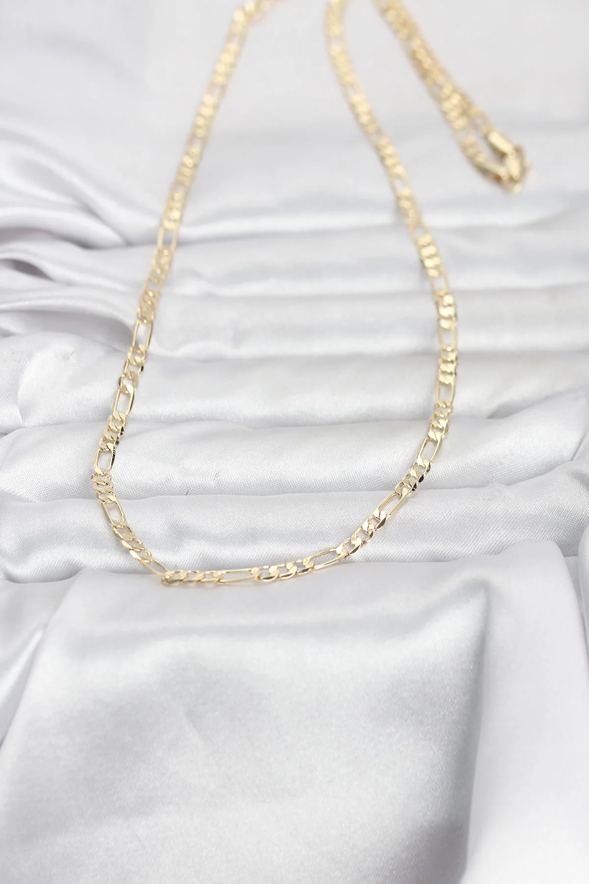 CM 14K Gold Renk Kuşgözü Zincir Model 60 cm Kadın Kolye görsel 2