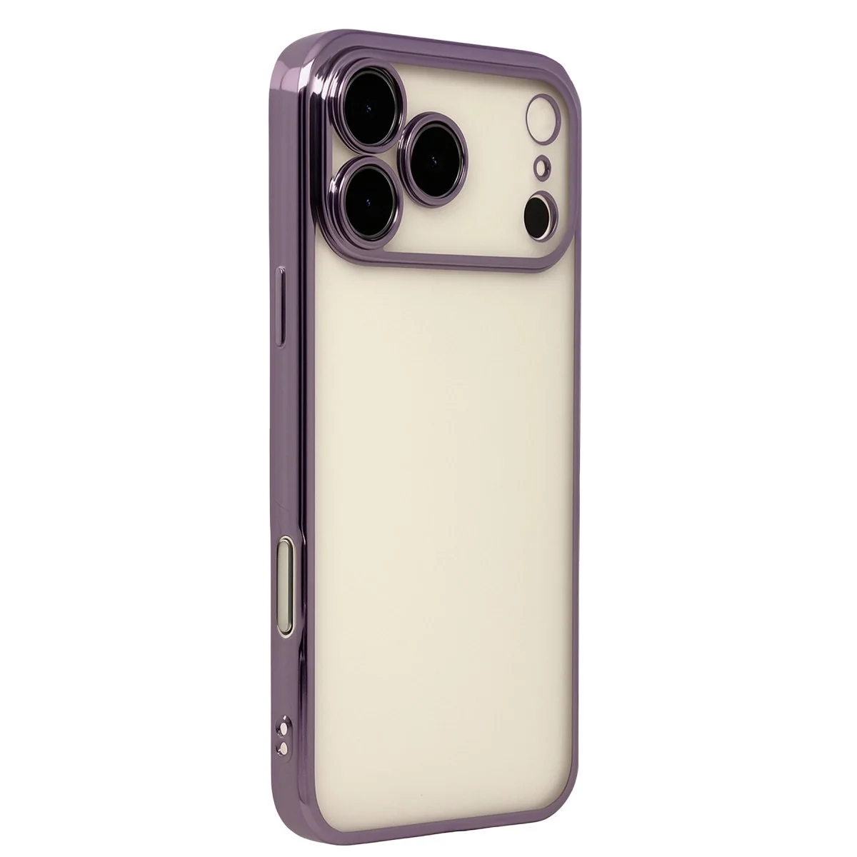 Apple İphone 17 Pro Max Razer Lensli Silikon - Mor görsel 2