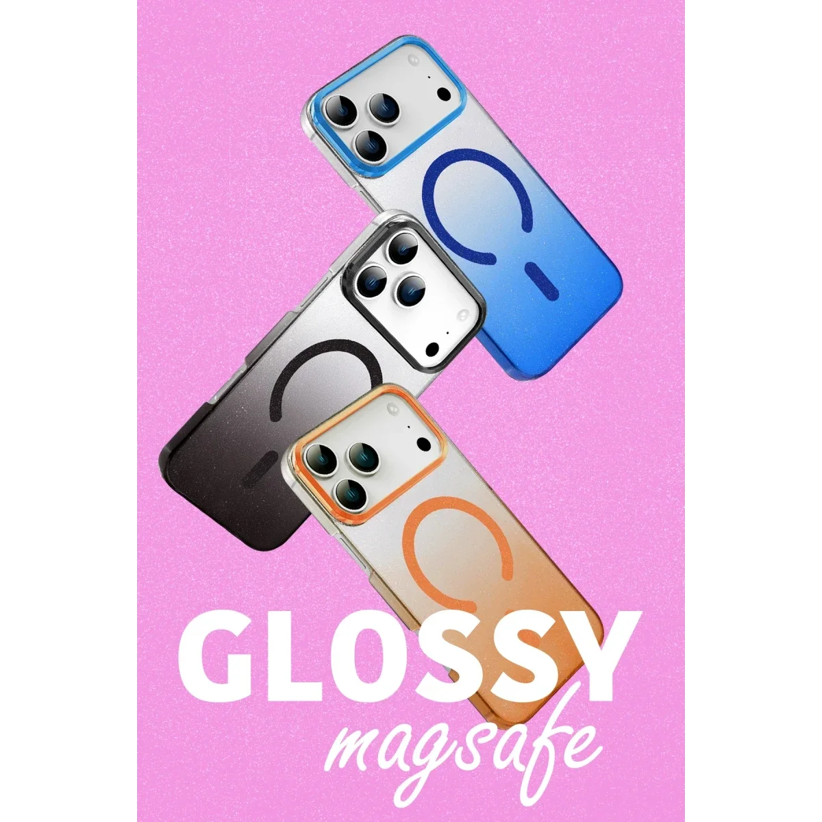 Apple iPhone 17 Pro Max Glossy Magsafe Kapak - Siyah görsel 4