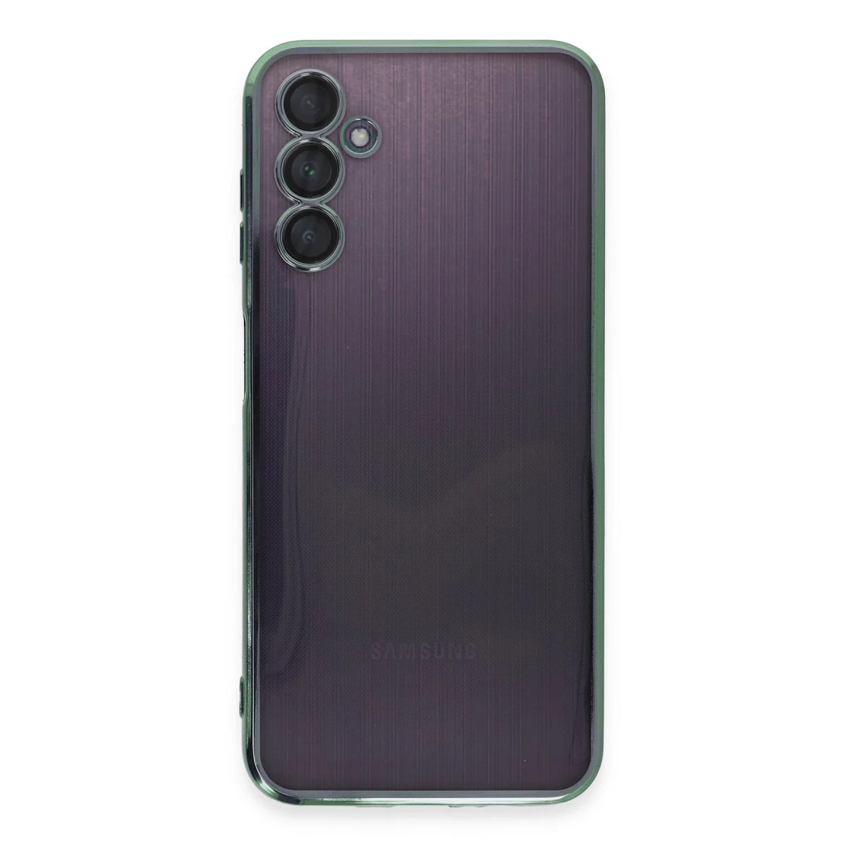 Samsung Galaxy A14 4g Kılıf Razer Lensli Silikon - Yeşil görsel 2