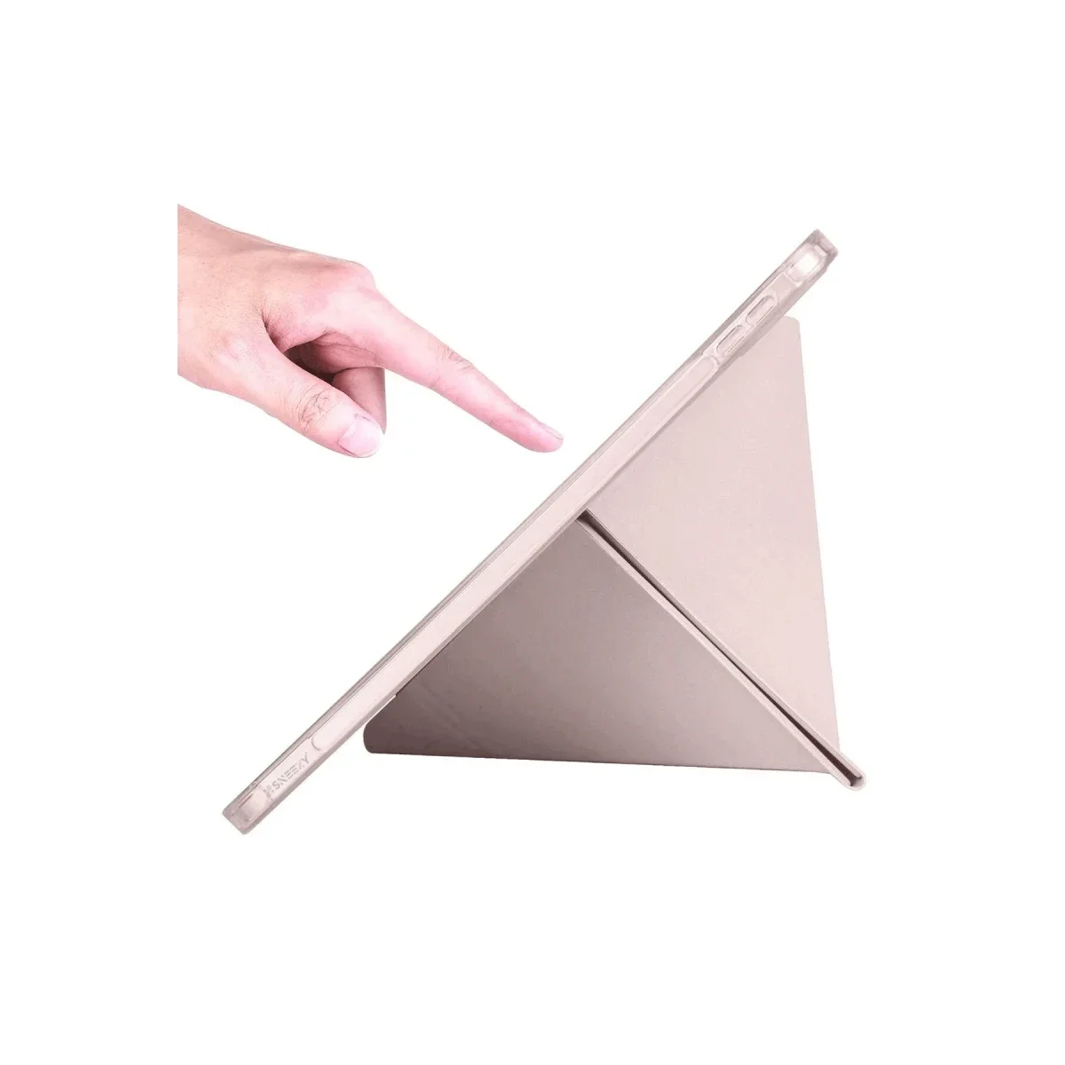 Apple iPad 2025 10.9 10.Nesil (A16) Kılıf Kalemlikli Mars Tablet Kılıfı - Rose Gold görsel 6